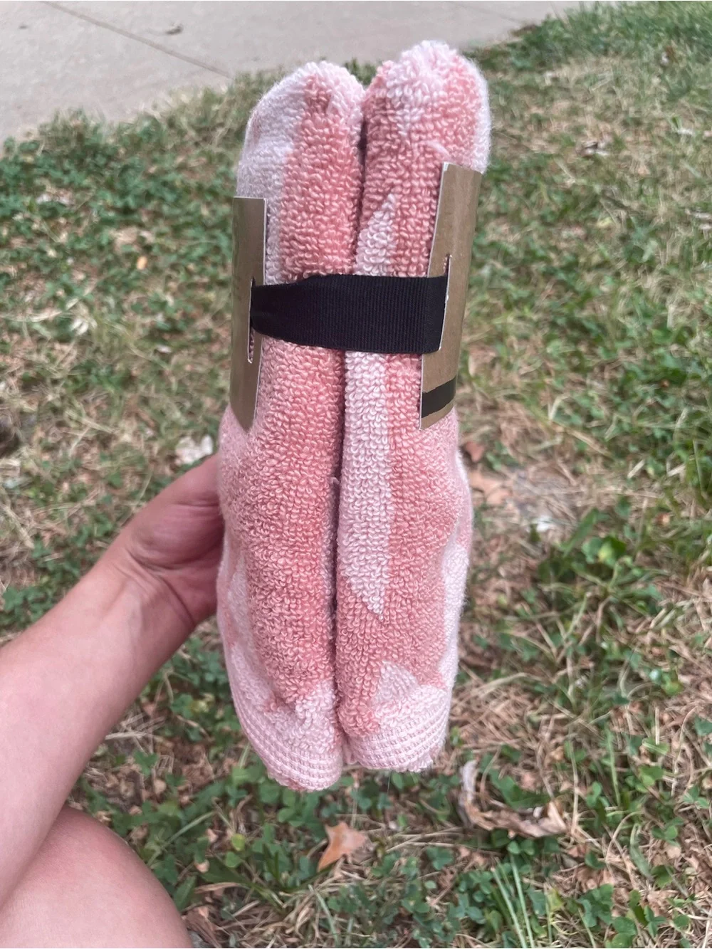 Wrangler Pink Geometric 2-Pack Hand Towel Set